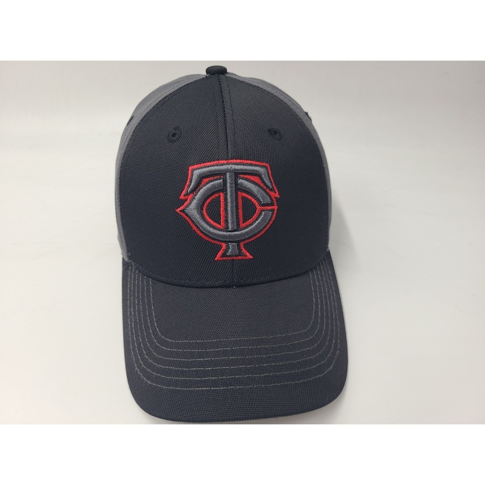 Minnesota Twins Fan Favorite Adjustable Hat Cap Nylon Blend Men MLB Black Gray‎